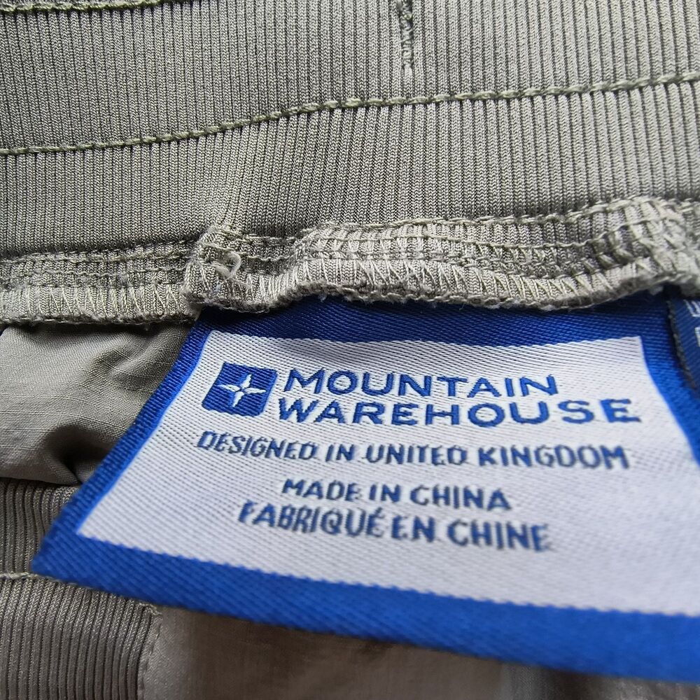 Mountain Hardwear Hiking Pants Womens 12 Olive Green Zip Off Convertible Stretch - Picture 15 of 16